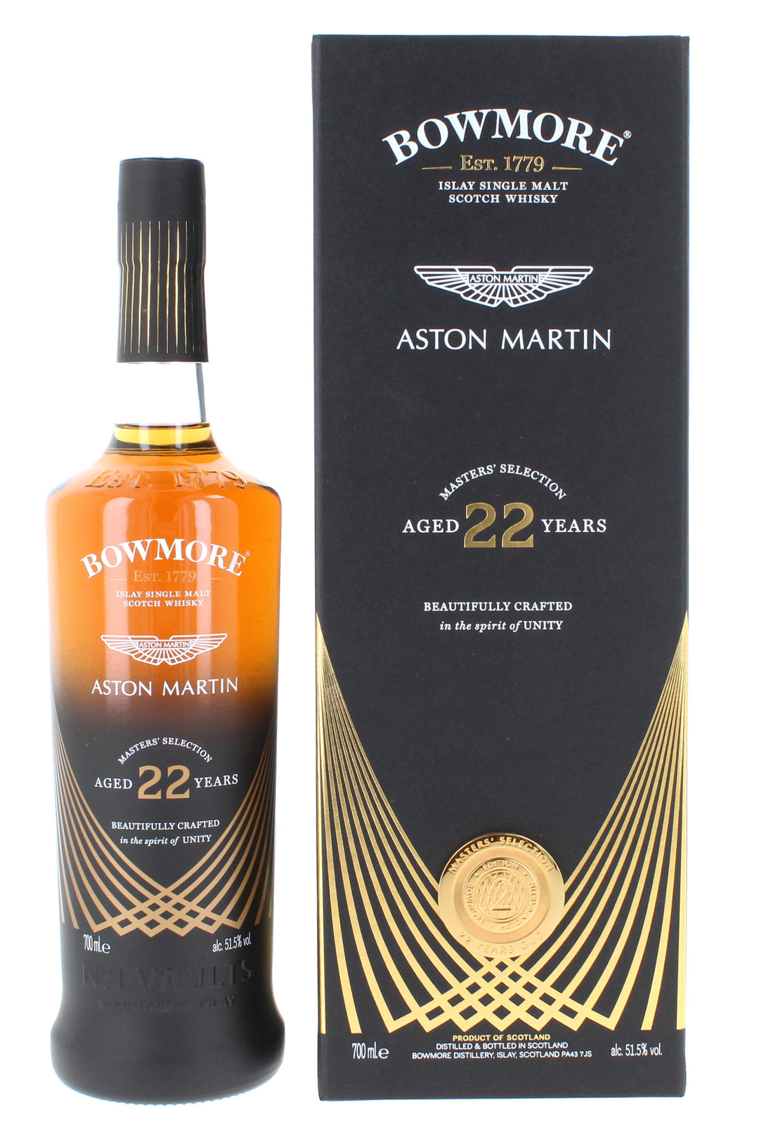 Bowmore Aston Martin Masters' Selection Edition 1 - 3 (21 Year Old, 22 Year Old, 22 Year Old) 3*70cl