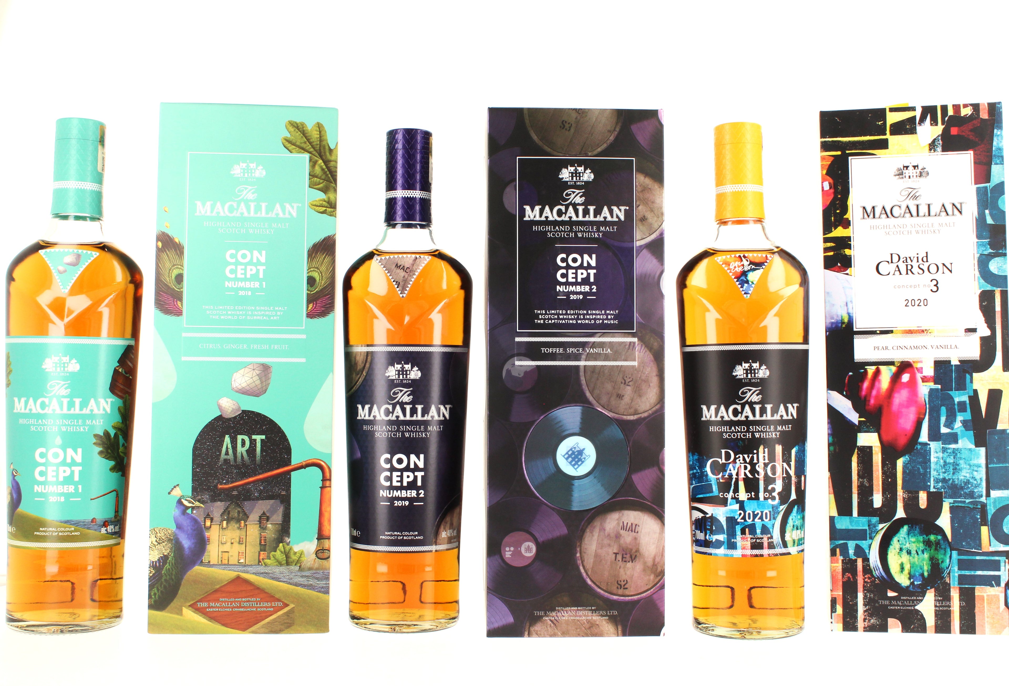 Macallan - Concept Series No.1-3 (3 x 70cl) (40% 40% & 40.8%)