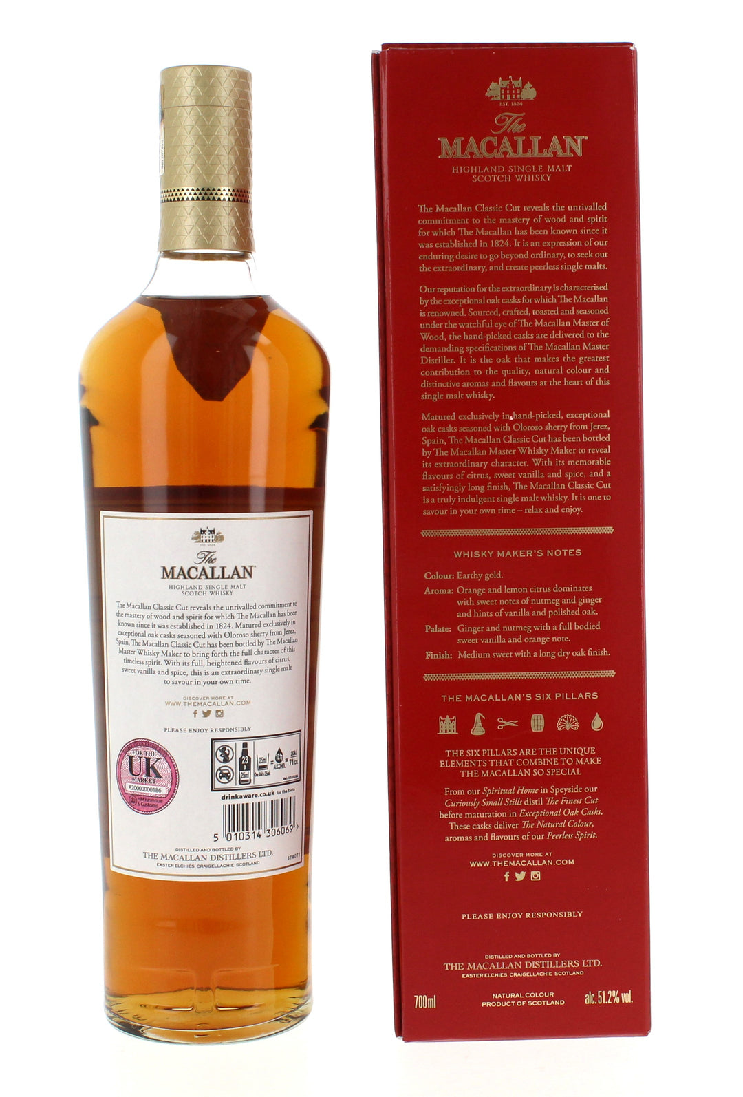 Macallan - Classic Cut (2017, 2018, 2019, 2020, 2021, 2022 & 2023) 7 x 70cl