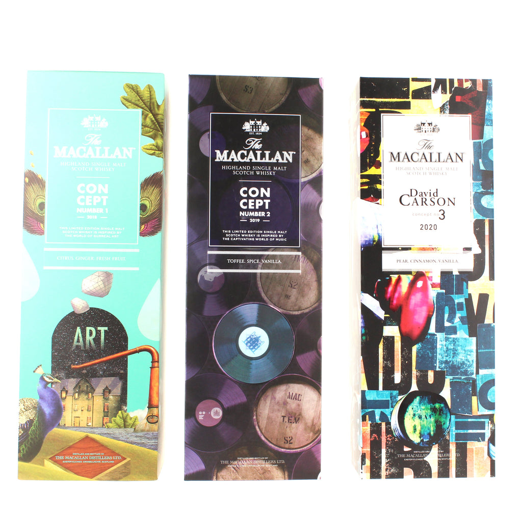 Macallan - Concept Series No.1-3 (3 x 70cl) (40% 40% & 40.8%)