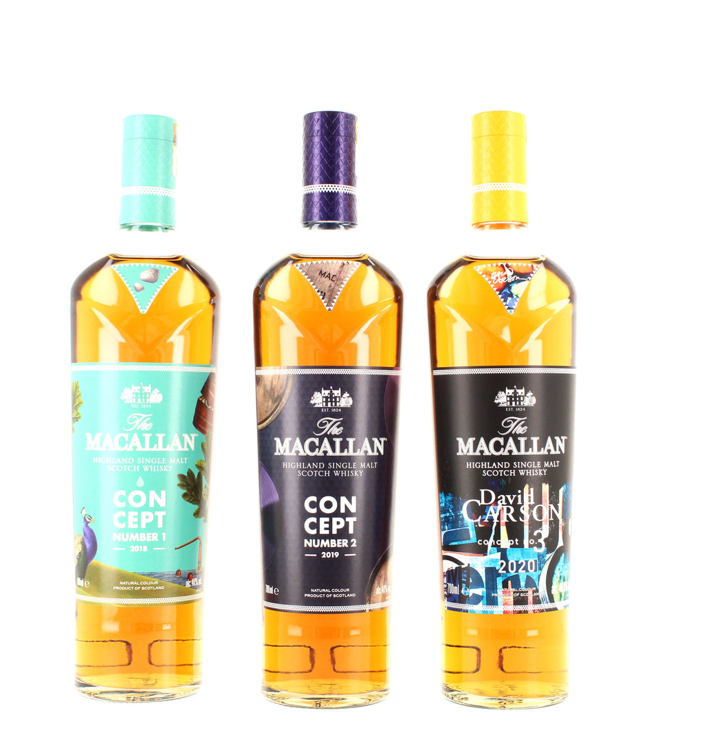 Macallan - Concept Series No.1-3 (3 x 70cl) (40% 40% & 40.8%)