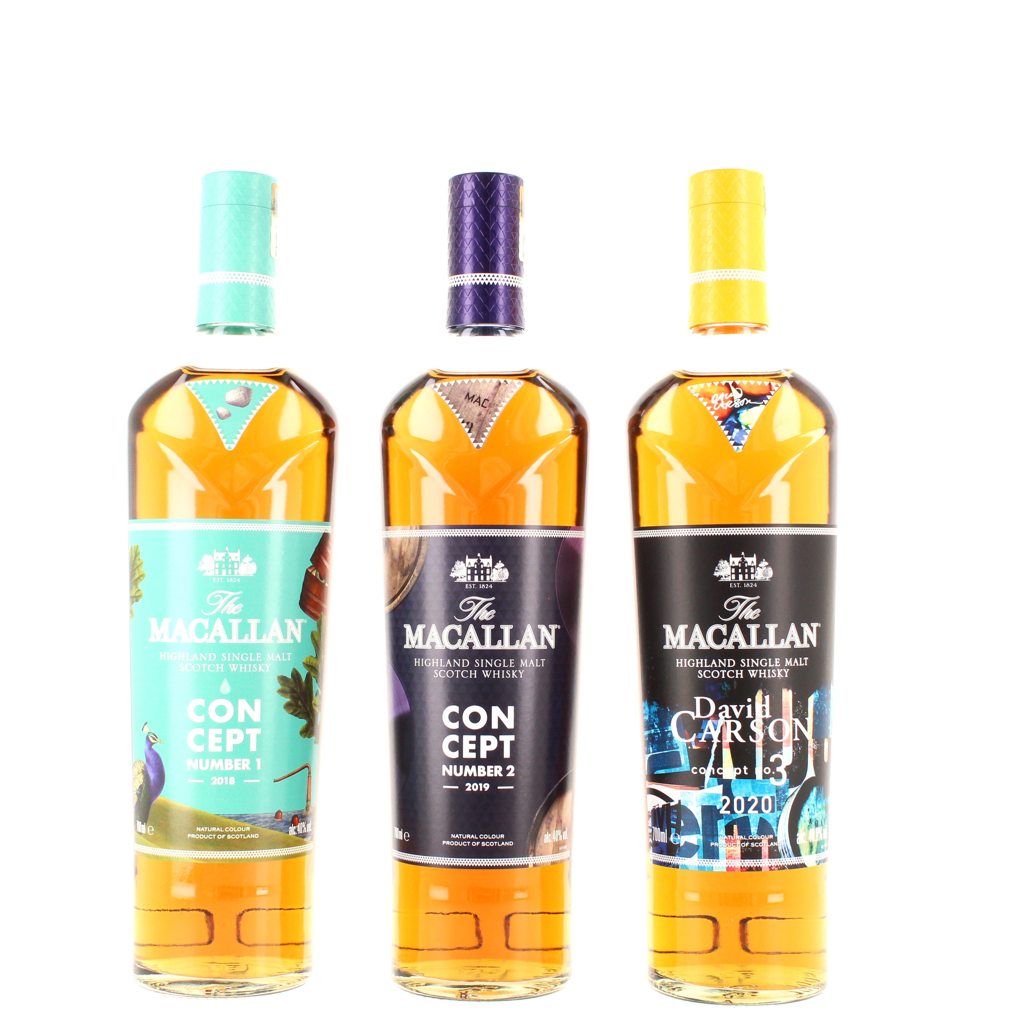 Macallan - Concept Series No.1-3 (3 x 70cl) (40% 40% & 40.8%)