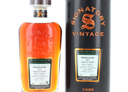 Craigellachie 10 Year Old 2012 Signatory Vintage Cask 900699 Single Malt Scotch Whisky - 70cl 68.4%