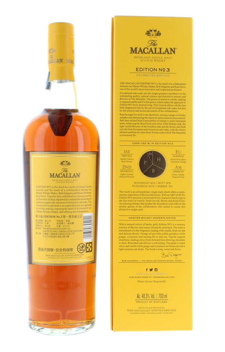 Macallan Edition No. 1, 2, 3, 4, 5, 6 (6 x 70cl)