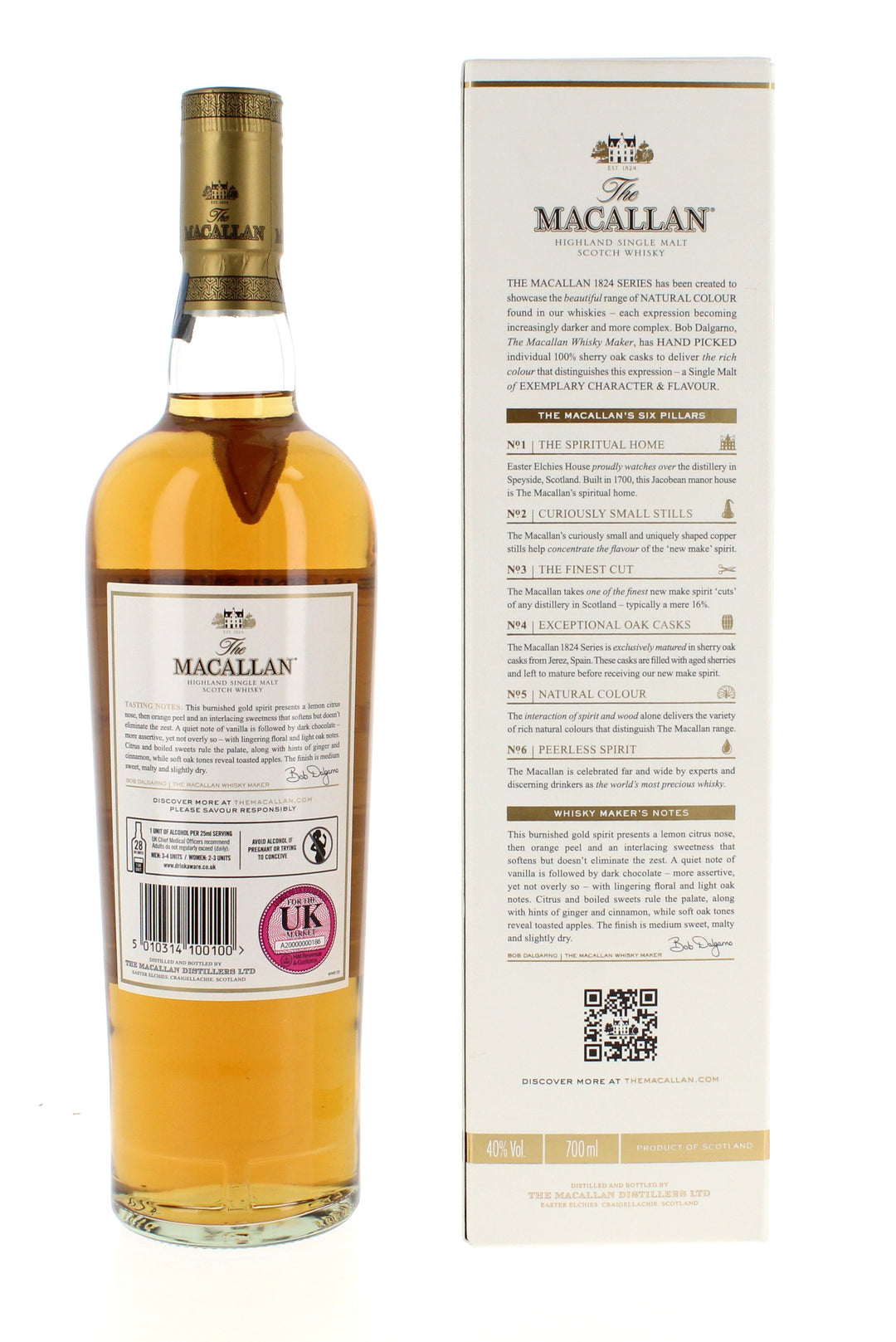 Macallan 1824 Series Collection Whisky set 70cl x 4 (Ruby, Amber, Sienna & Gold)