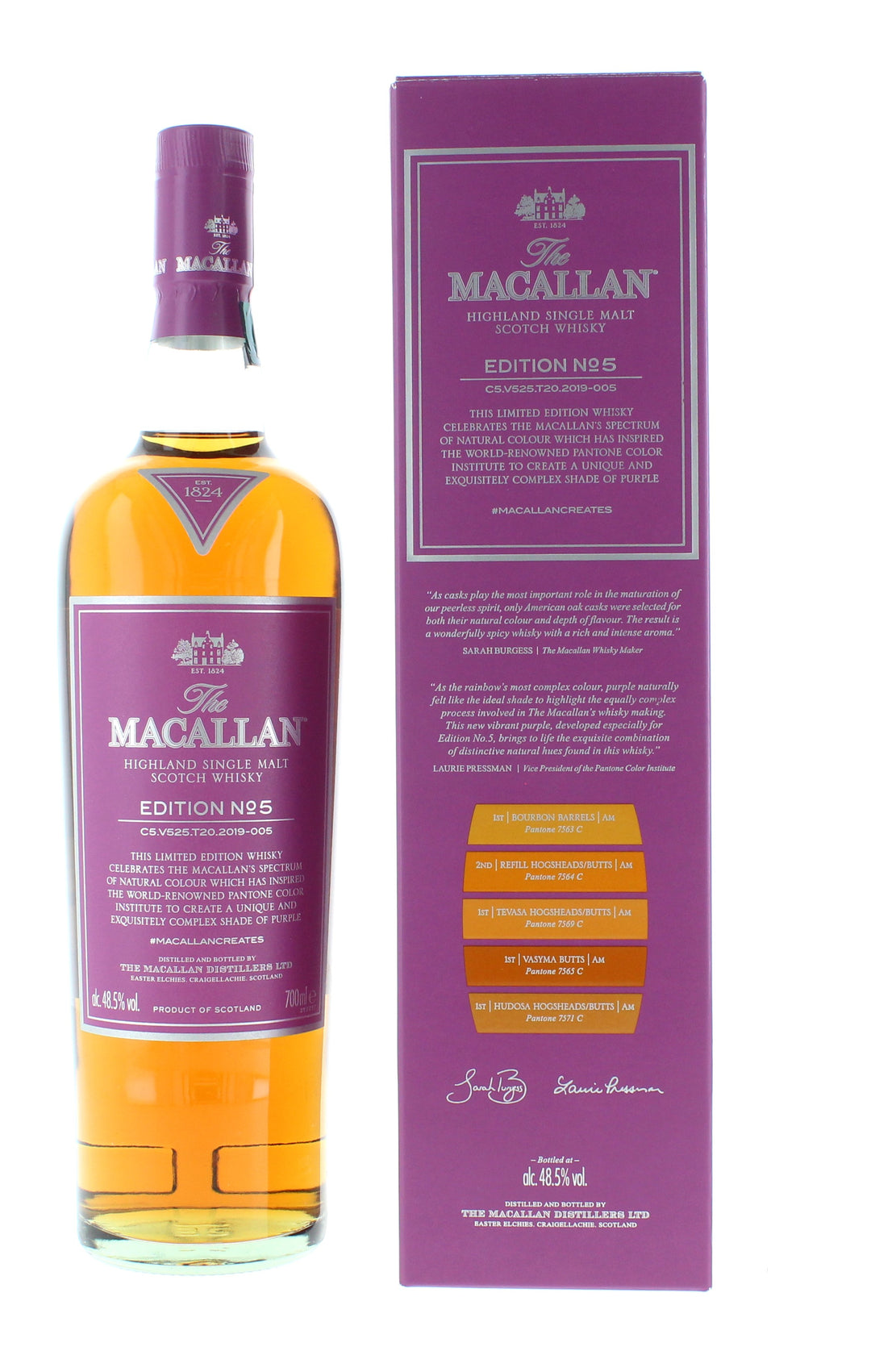 Macallan Edition No. 1, 2, 3, 4, 5, 6 (6 x 70cl)