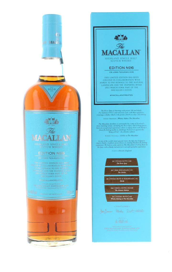 Macallan Edition No. 1, 2, 3, 4, 5, 6 (6 x 70cl)