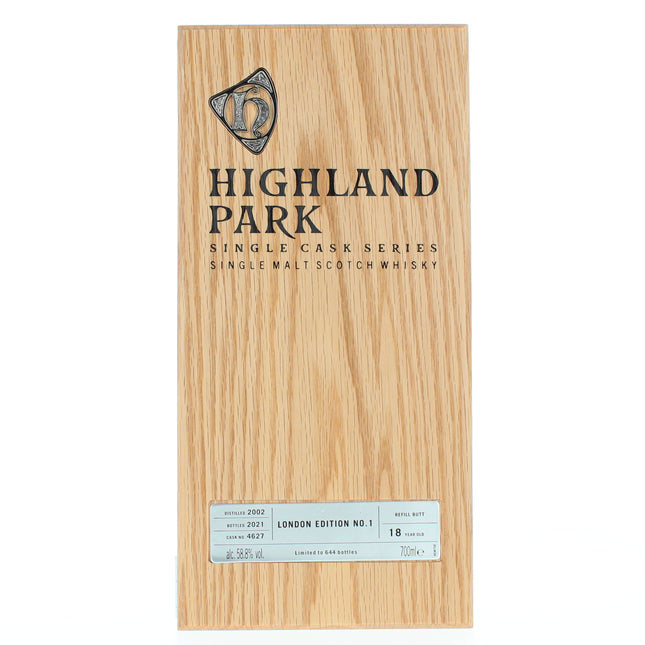 Highland Park 18 Year Old London Edition No 1 Single Cask Single Malt Scotch Whisky - 70cl 58.8%