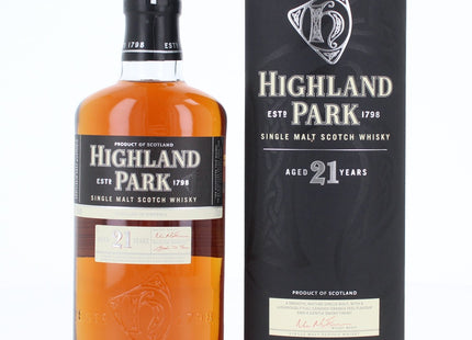 Highland Park 21 Year Old (Old Bottling) Single Malt Scotch Whisky - 70cl 47.5%