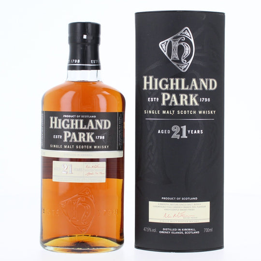 Highland Park 21 Year Old (Old Bottling) Single Malt Scotch Whisky - 70cl 47.5%