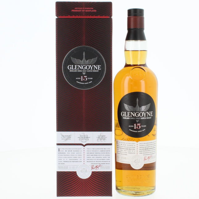 Glengoyne 15 Year Old Single Malt Scotch Whisky - 70cl 43%