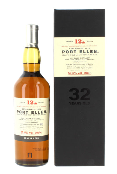 Port Ellen 32 Year Old 1979 12th Release Single Malt - 70cl 52.5