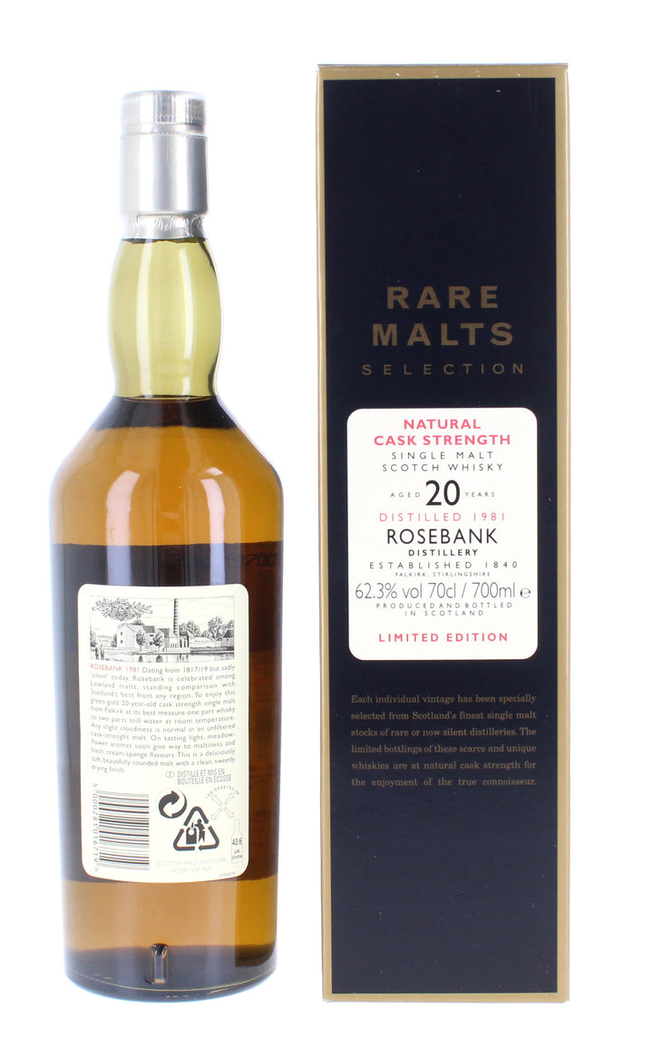 Rosebank 1981 - 20 Year Old Rare Malts 70cl 62.3%