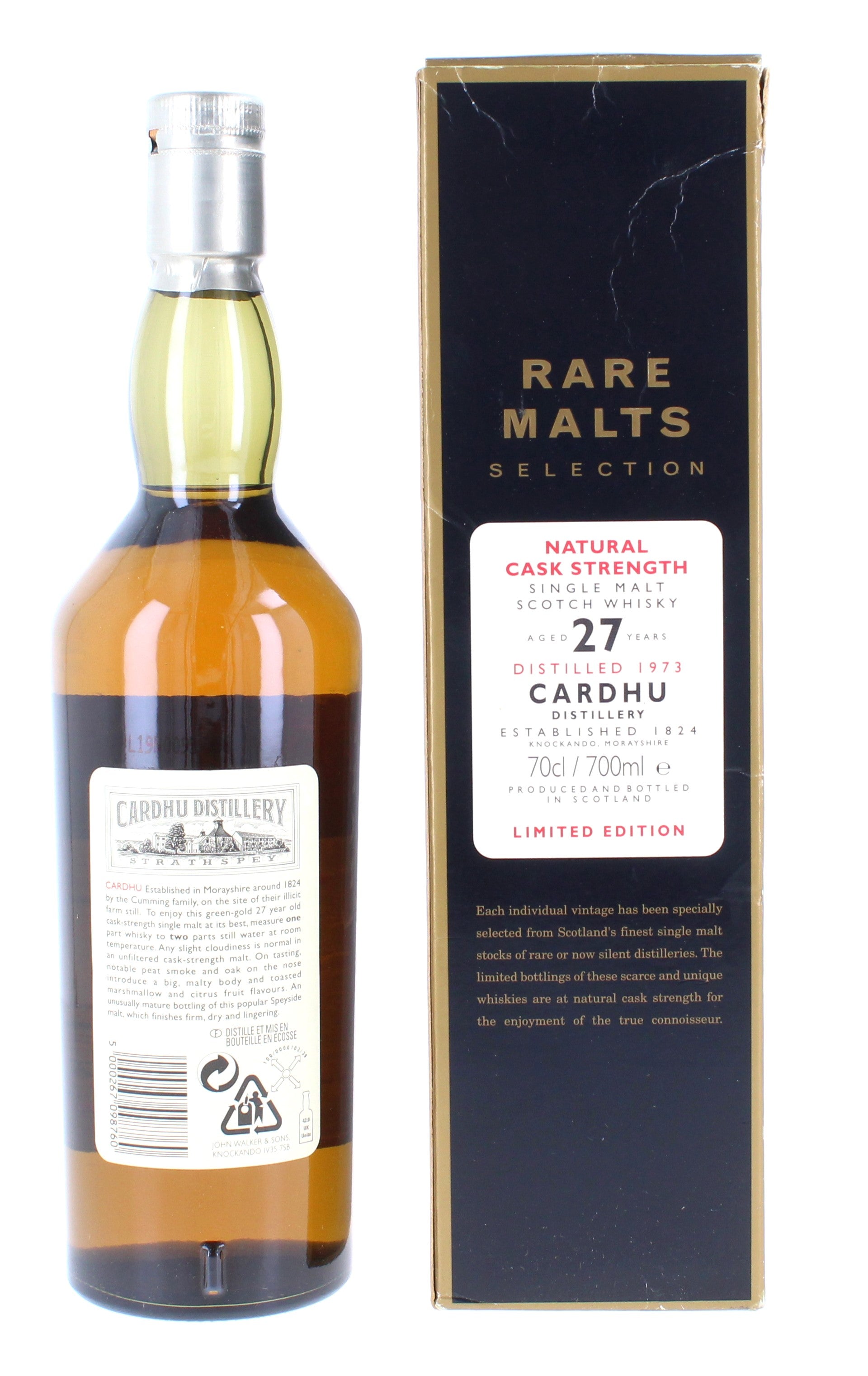 未開封 カルー CARDHU 1973 27年 レアモルトセレクション Cardhu 1973 - 27 Year Old Rare Malts 70cl 60.02% – The Really Good
