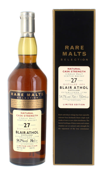 Blair Athol 27 Year Old 1975 Rare Malts - 70cl 54.7% – The Really