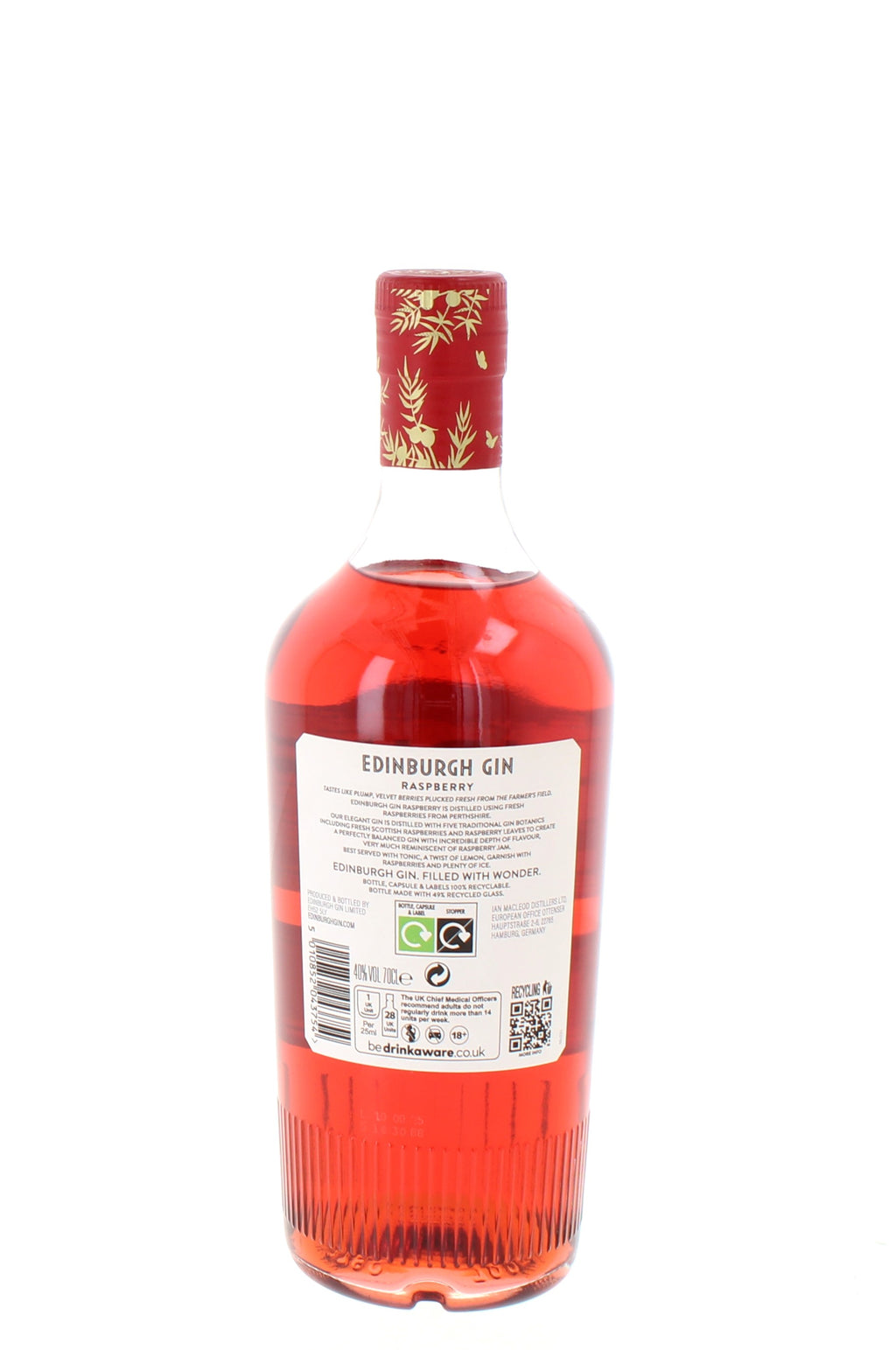 Edinburgh Gin - Raspberry Gin - 70cl 40%