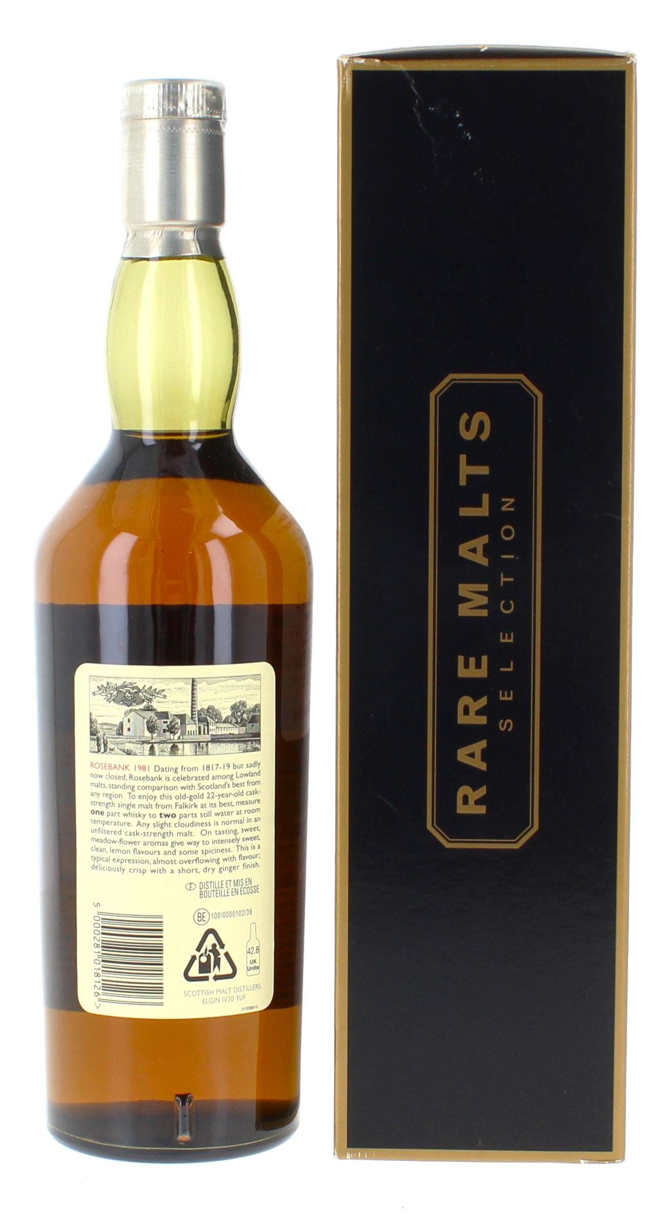 Rosebank 22 Year Old 1981 Rare Malts - 70cl 61.1% – The Really