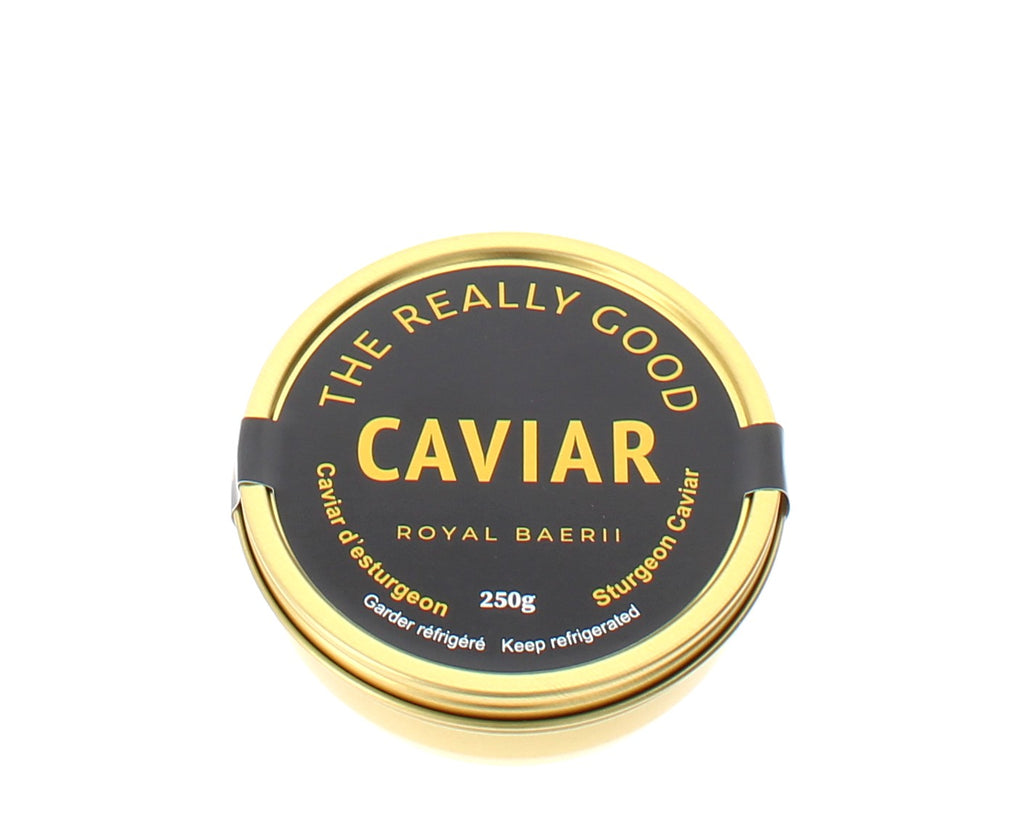 Luxury Caviar Gift Set – 3 × 250g Caviar with Complimentary Grey Goose Vodka 35cl