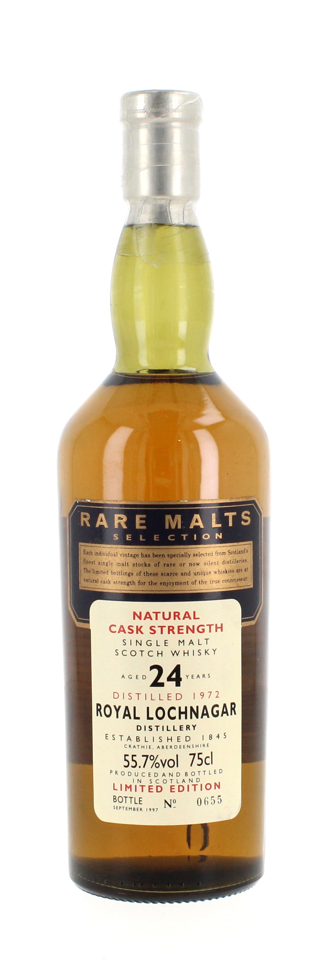 Royal Lochnagar 24 Year Old 1972 Rare Malts - 75cl 55.7 No Box