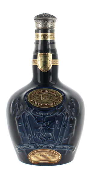 Royal salute 21 Year Old Blue Spode Ceramic Decanter - 75cl 40