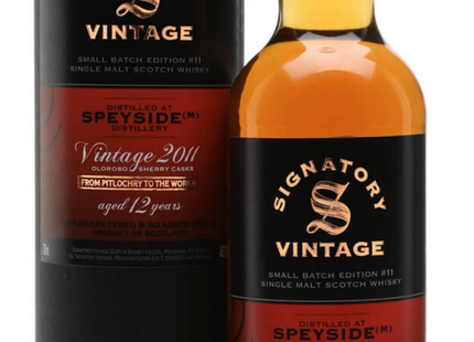 Speyside (M) 12 Year Old 2011 - Small Batch Edition #11 (Signatory) Whisky 70cl 48.2%