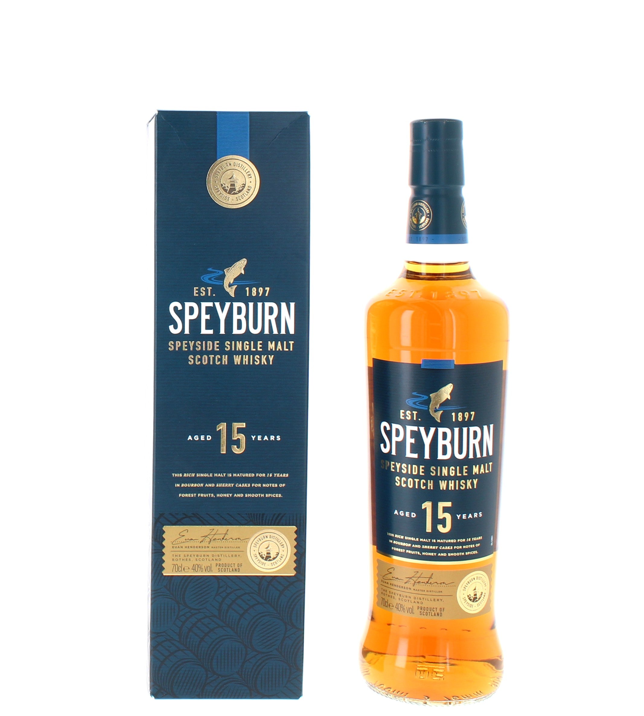 Speyburn 15 Year Old Single Malt Scotch Whisky - 70cl 40%