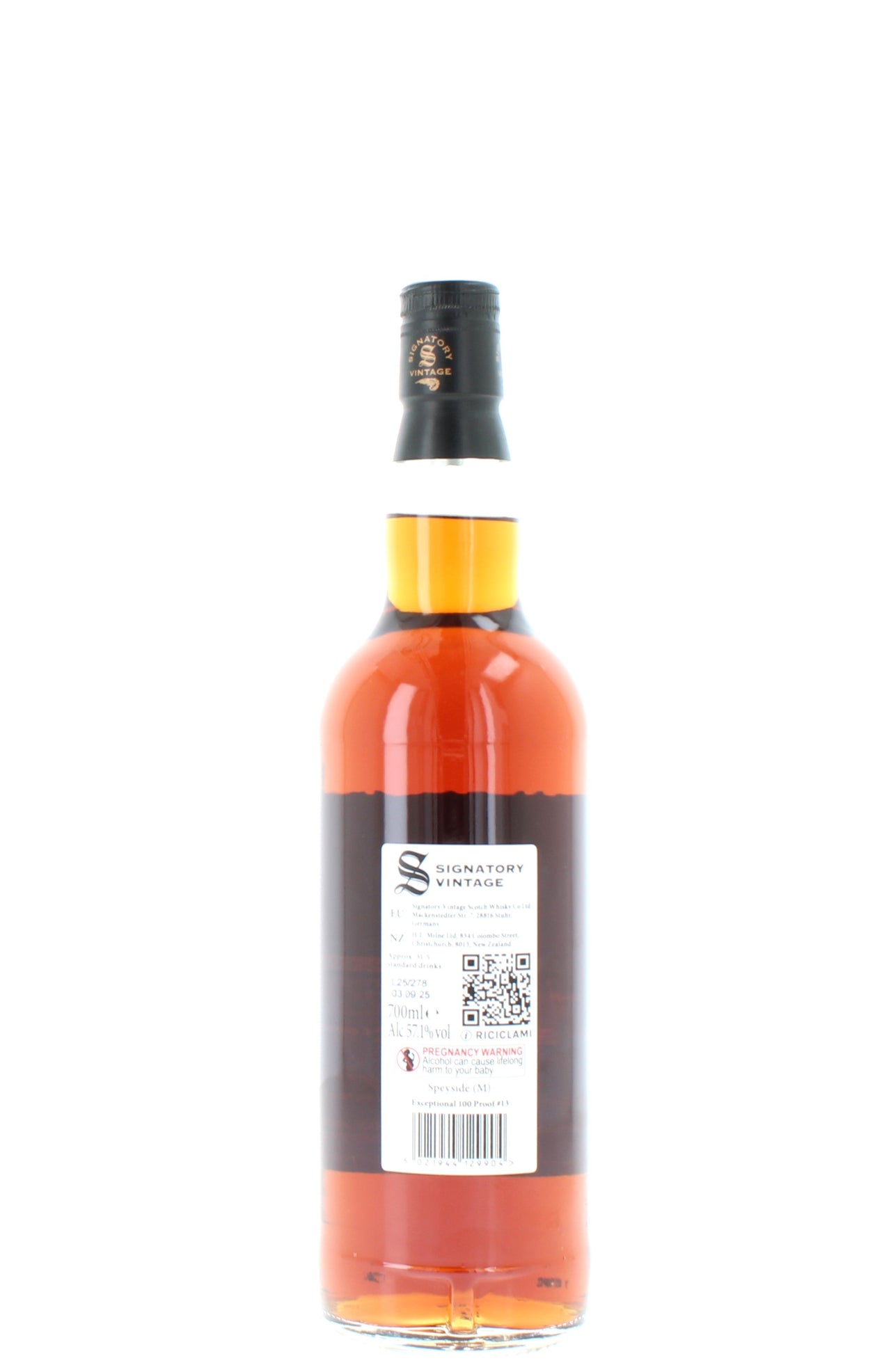 Speyside (M) 16 Year Old 2009 100 Proof Edition #13 Exceptional Cask Single Malt - 70cl 57.1%