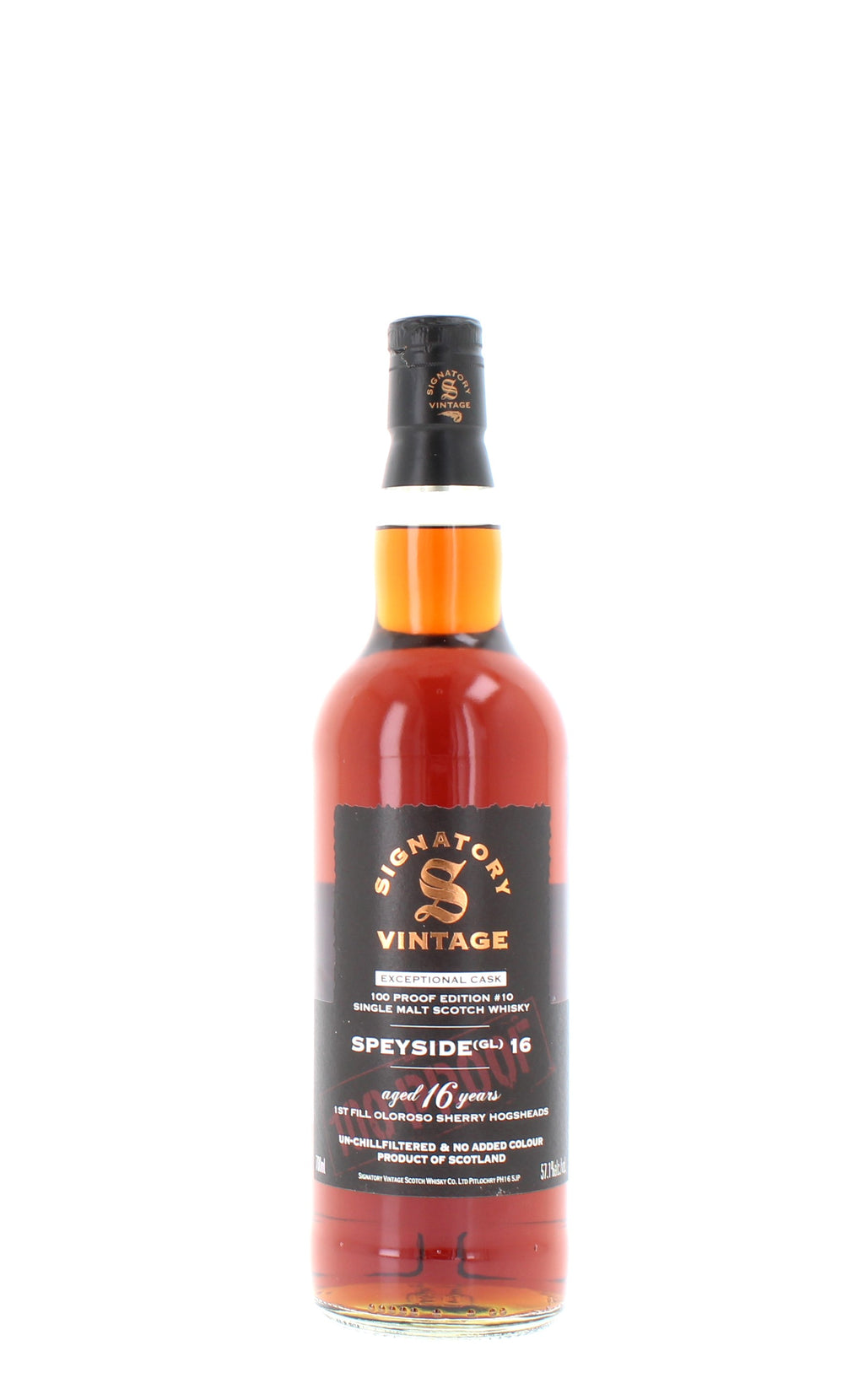 Speyside 16 (GL) 16 Year Old 100 PROOF Exceptional #10 Single Malt - 57.1%