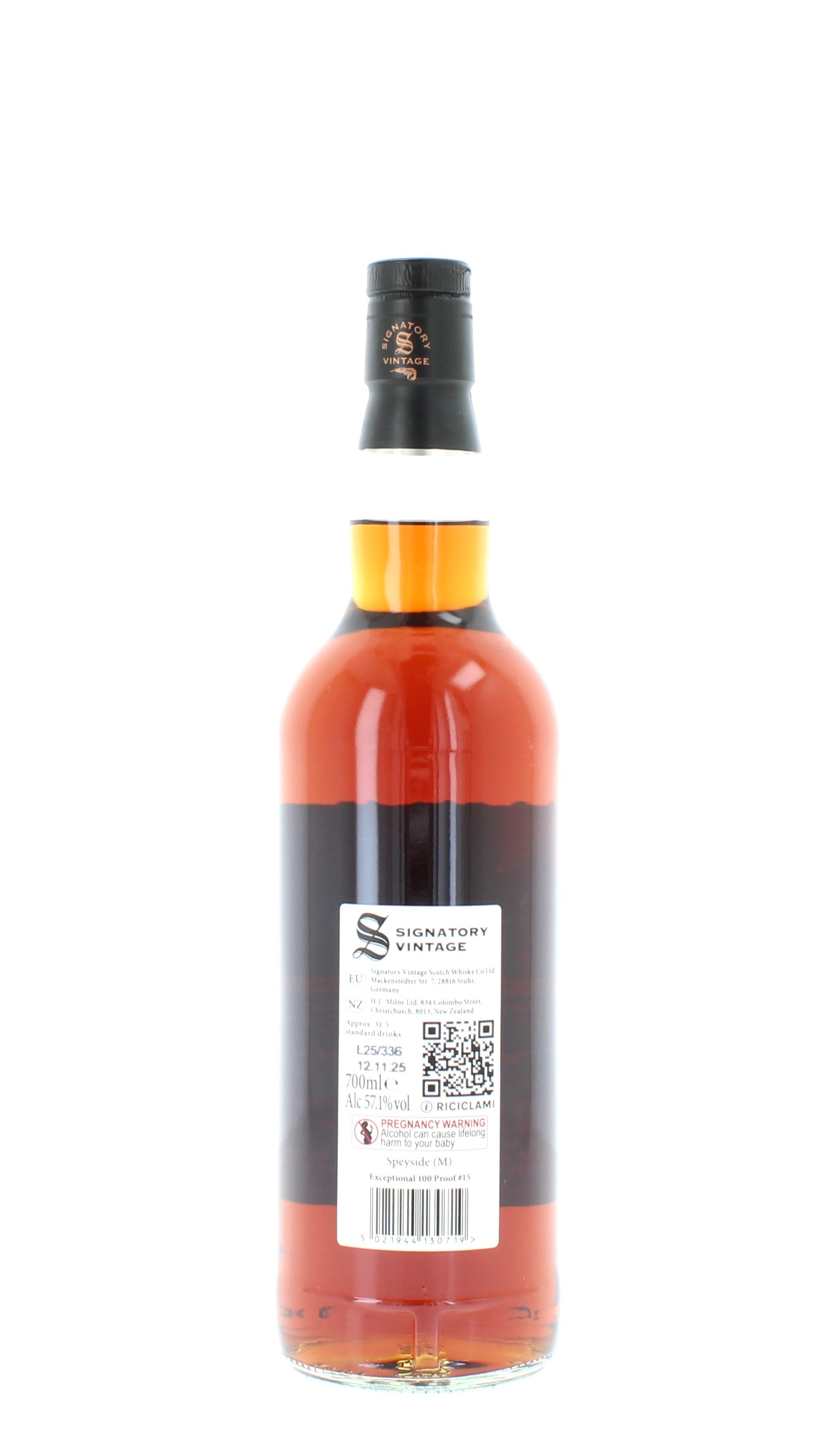 Speyside (M) 16 Year Old 2009 100 Proof Edition #15 Exceptional Cask Single Malt - 70cl 57.1%