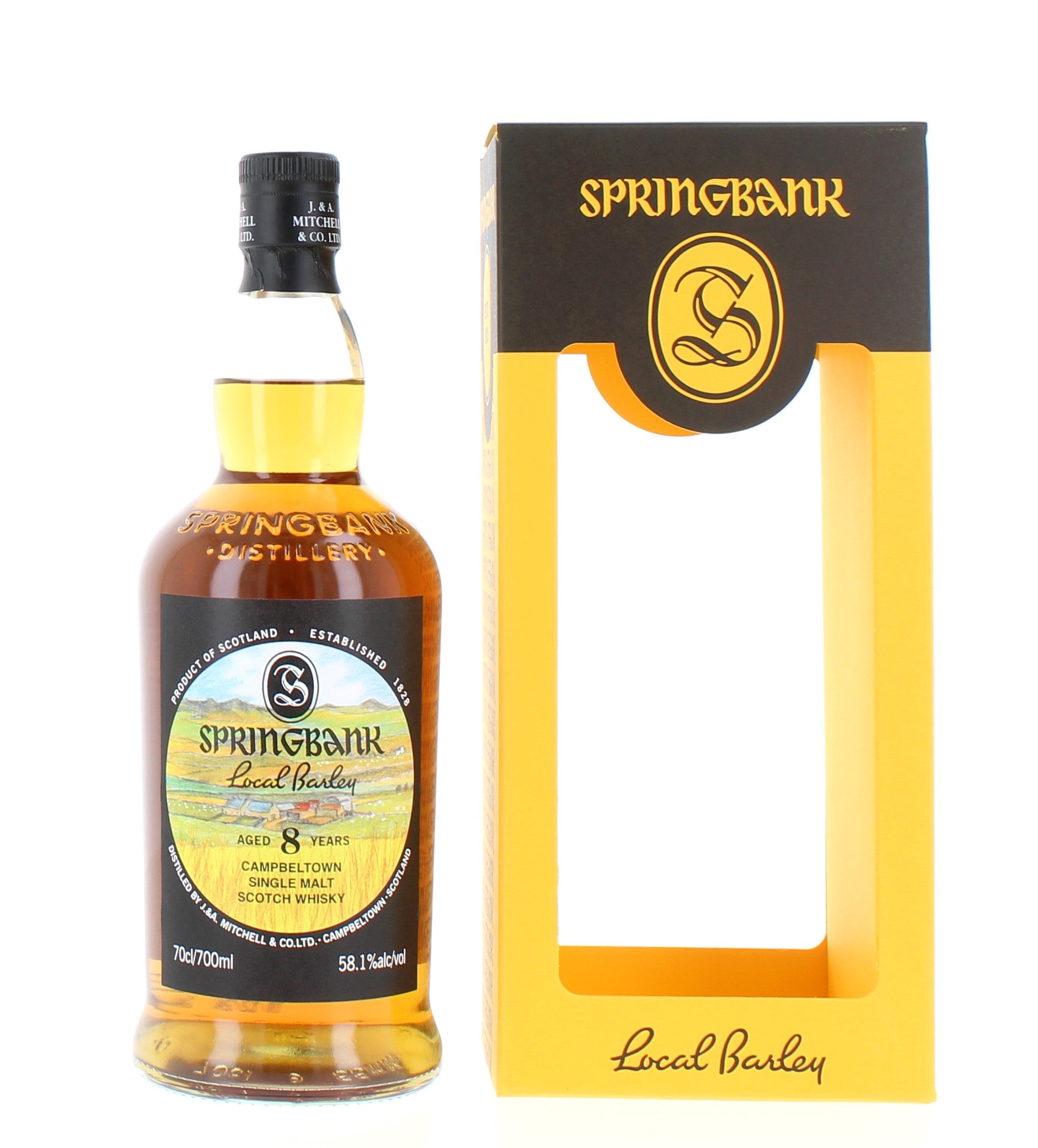 スプリングバンクSPRINGBANK Local Barley 8年 Springbank Local Barley 8-Year-Old Single Malt - 70cl 58.1