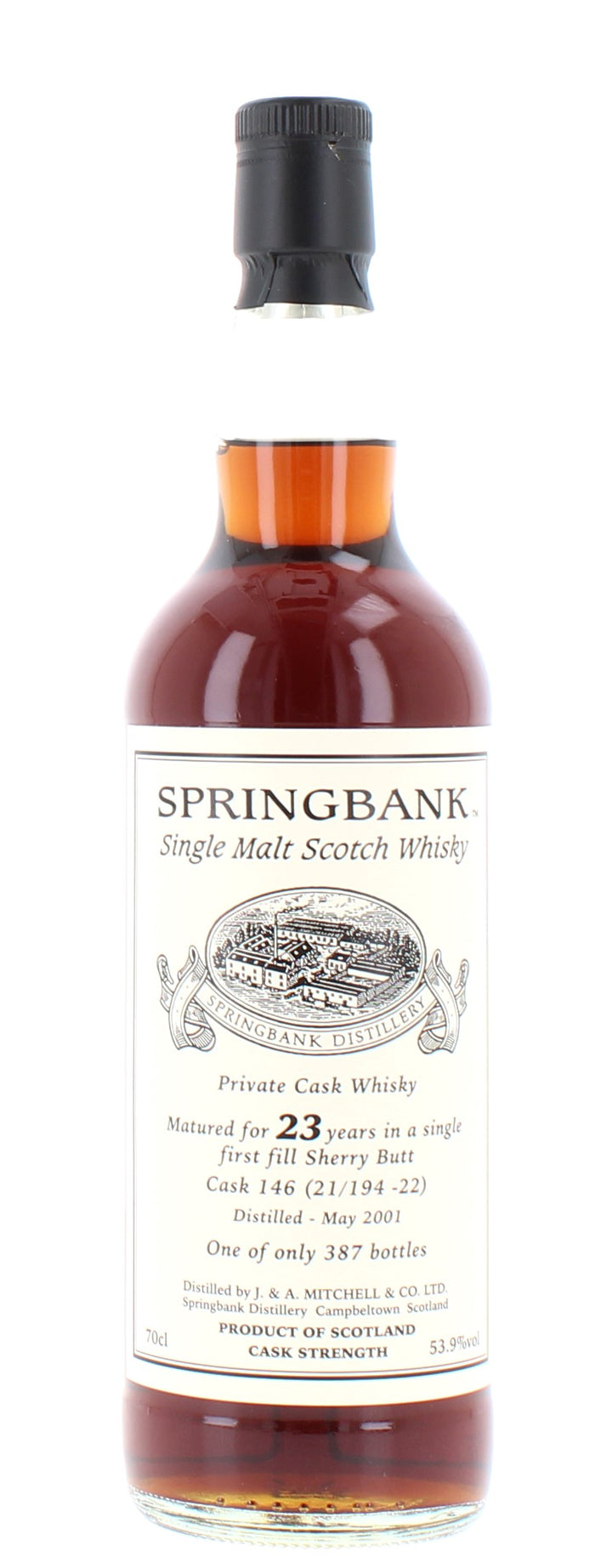 Springbank 2001 Private Cask 23 Year Old #146 70cl 53.9%