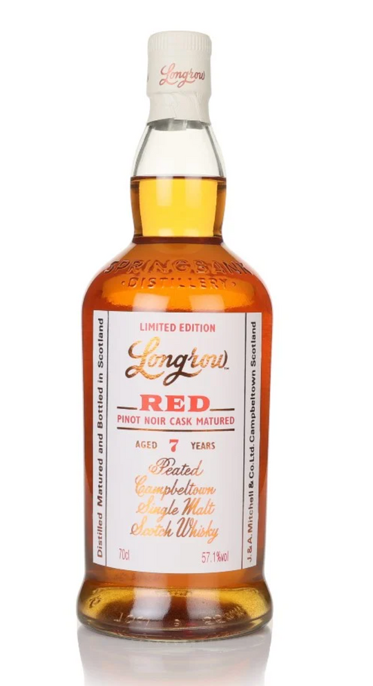 Longrow Red 7 Year Old - Pinot Noir Cask Whisky 70cl 57.1%