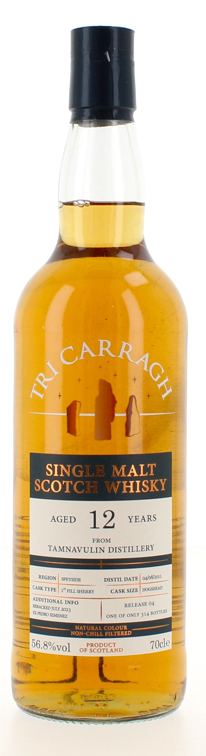 Tri Carragh Tamnavulin 12 Year Old - 70cl 56.8%