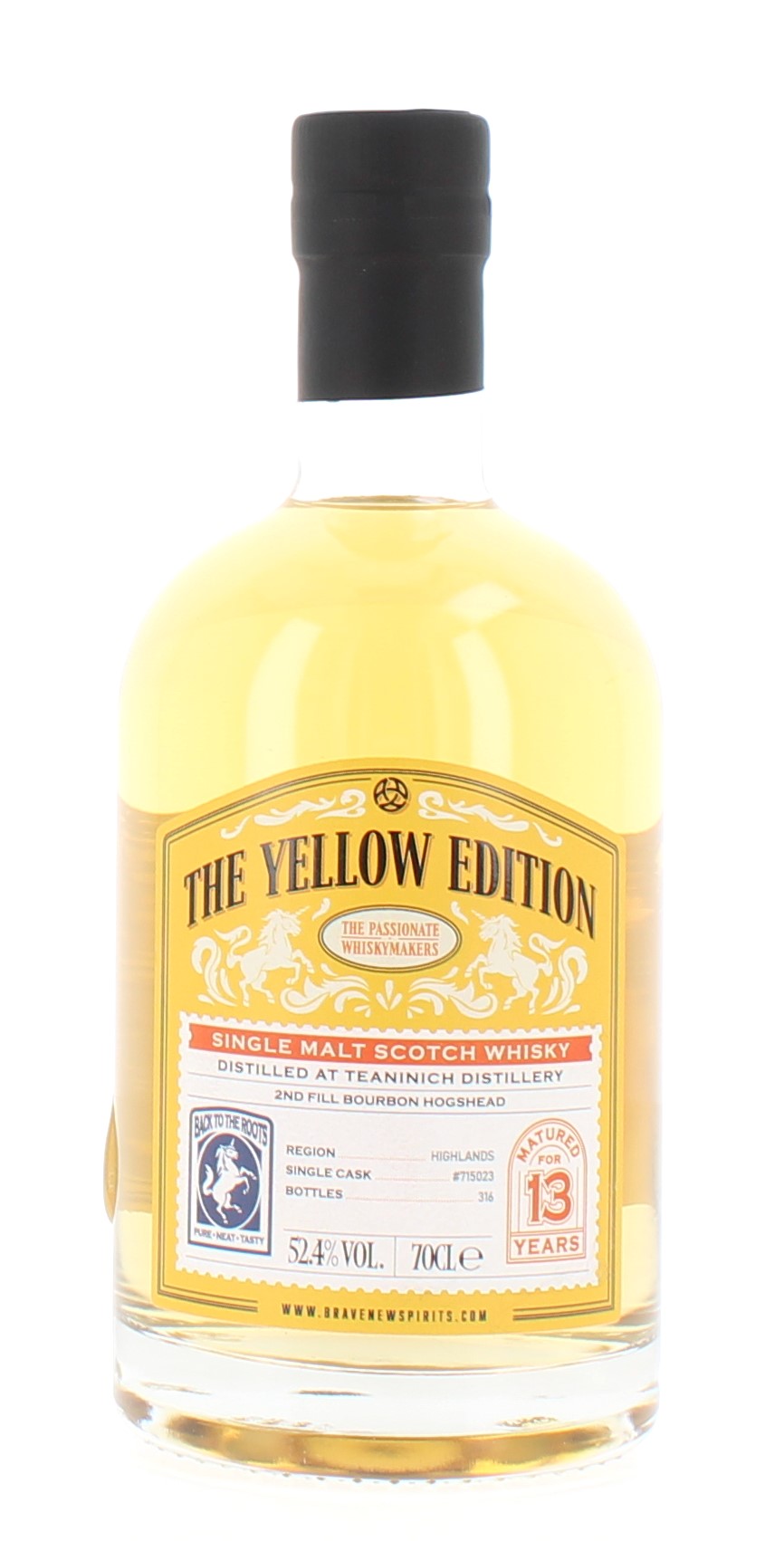 Teaninich 13 Year Old 2008 Yellow Edition Single Malt Scotch Whisky - 70cl 52.4%