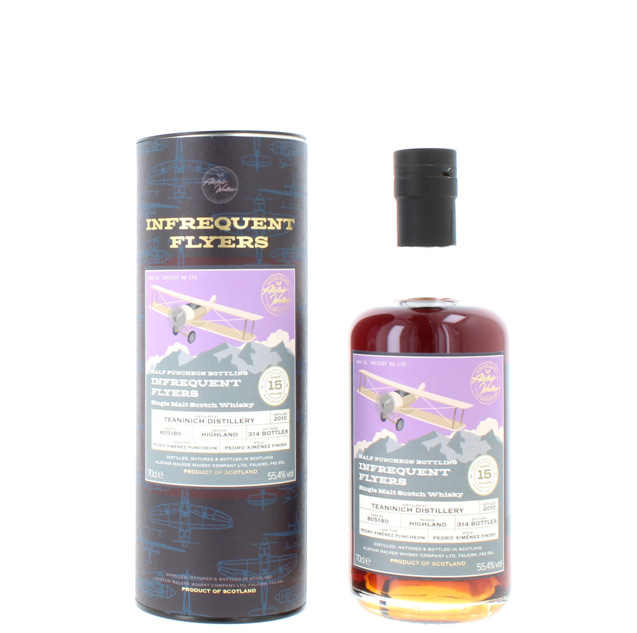 Teaninich 15 Year Old (Cask No 805180) Infrequent Flyers Single Malt - 70cl 55.4%