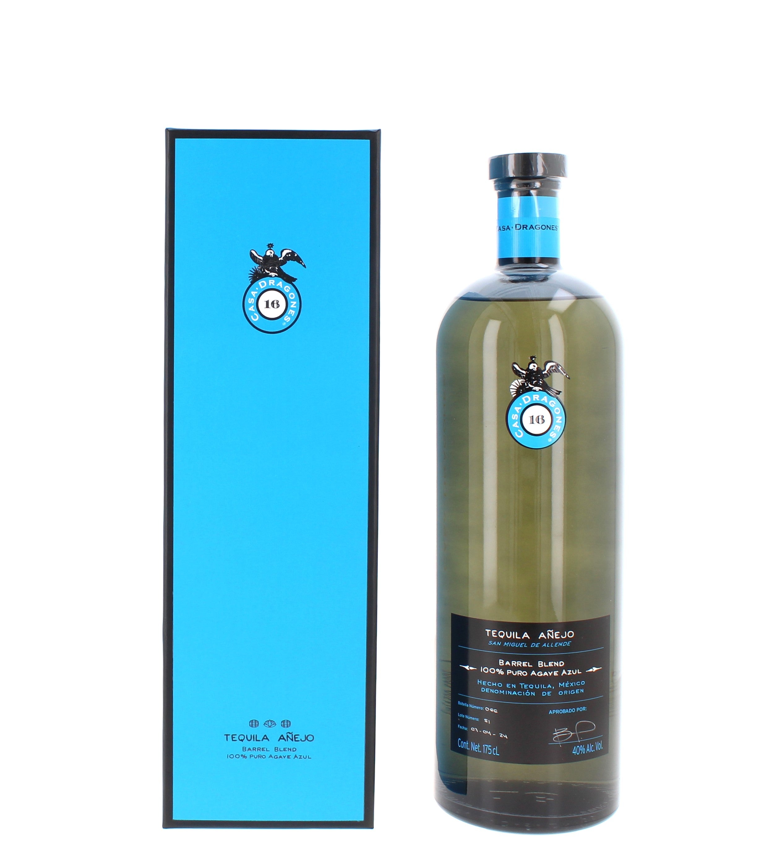 Casa Dragones Anejo Tequila (with box) - 1.75ltr 40%