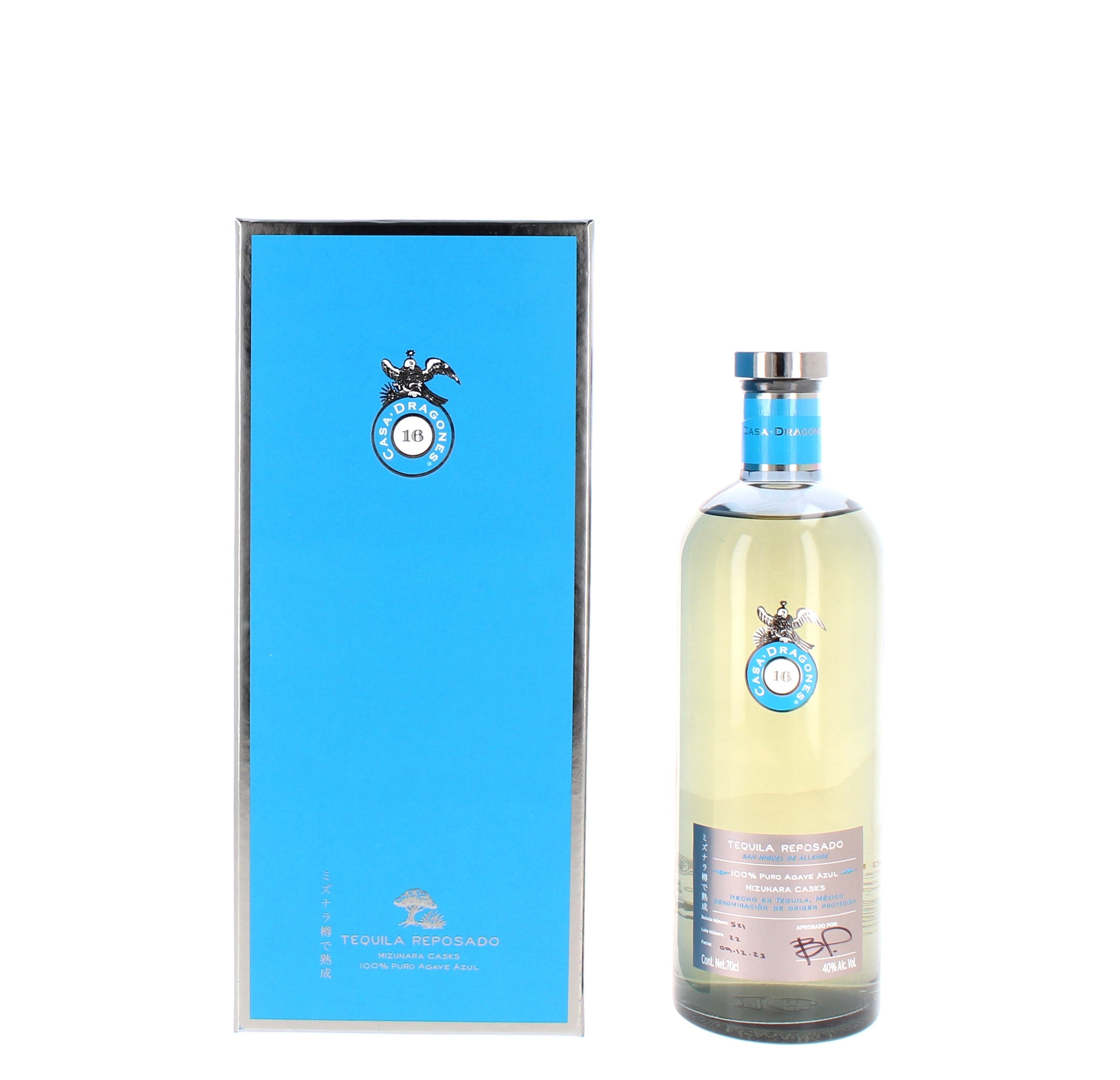 Casa Dragones Reposado Mizunara Tequila (with box) - 70cl 40%