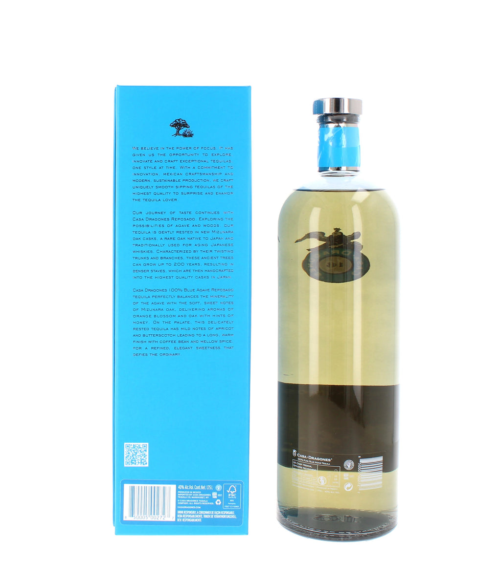Casa Dragones Reposado Mizunara Tequila (with box) - 1.75ltr 40%