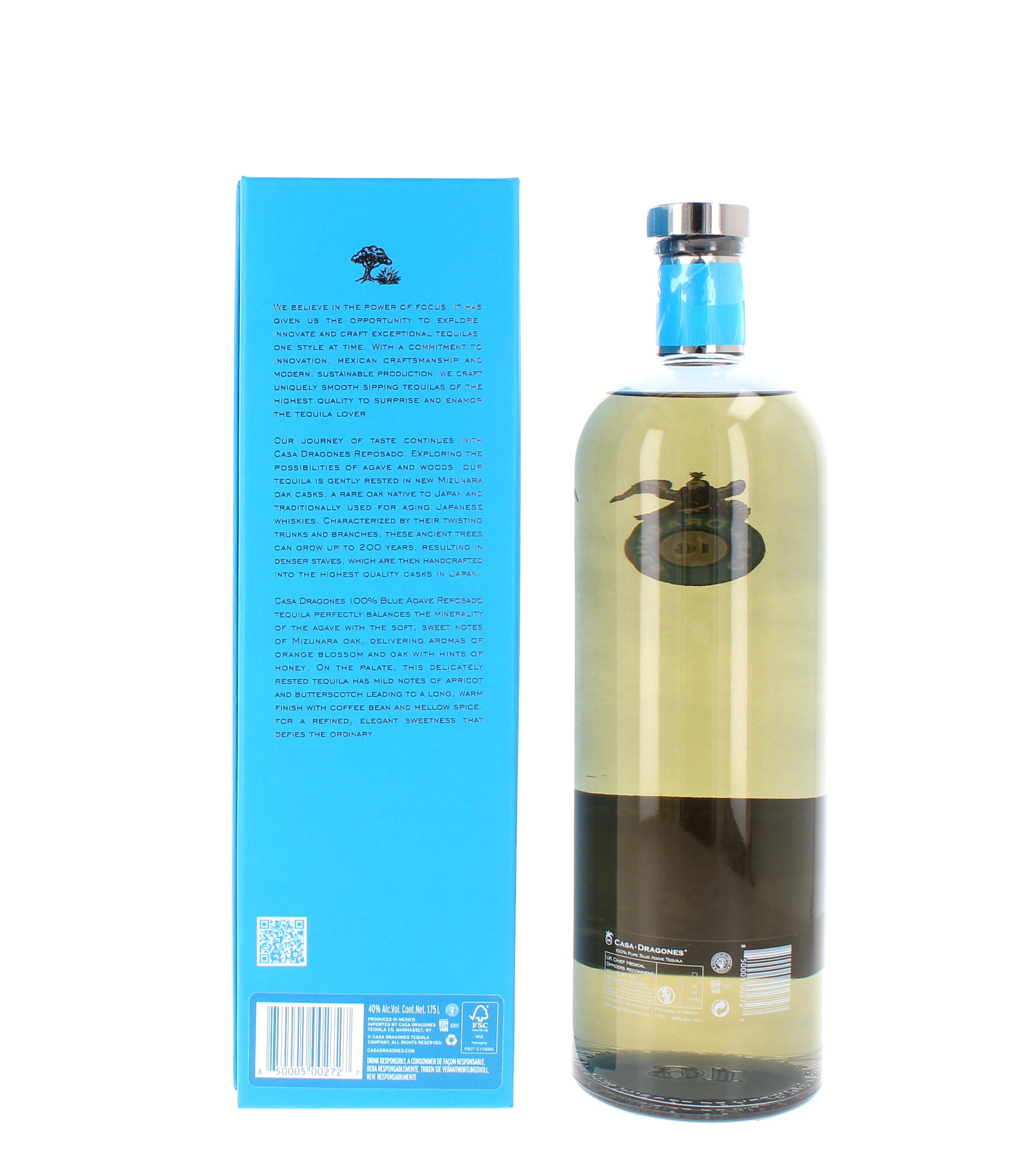 Casa Dragones Reposado Mizunara Tequila (with box) - 1.75ltr 40%