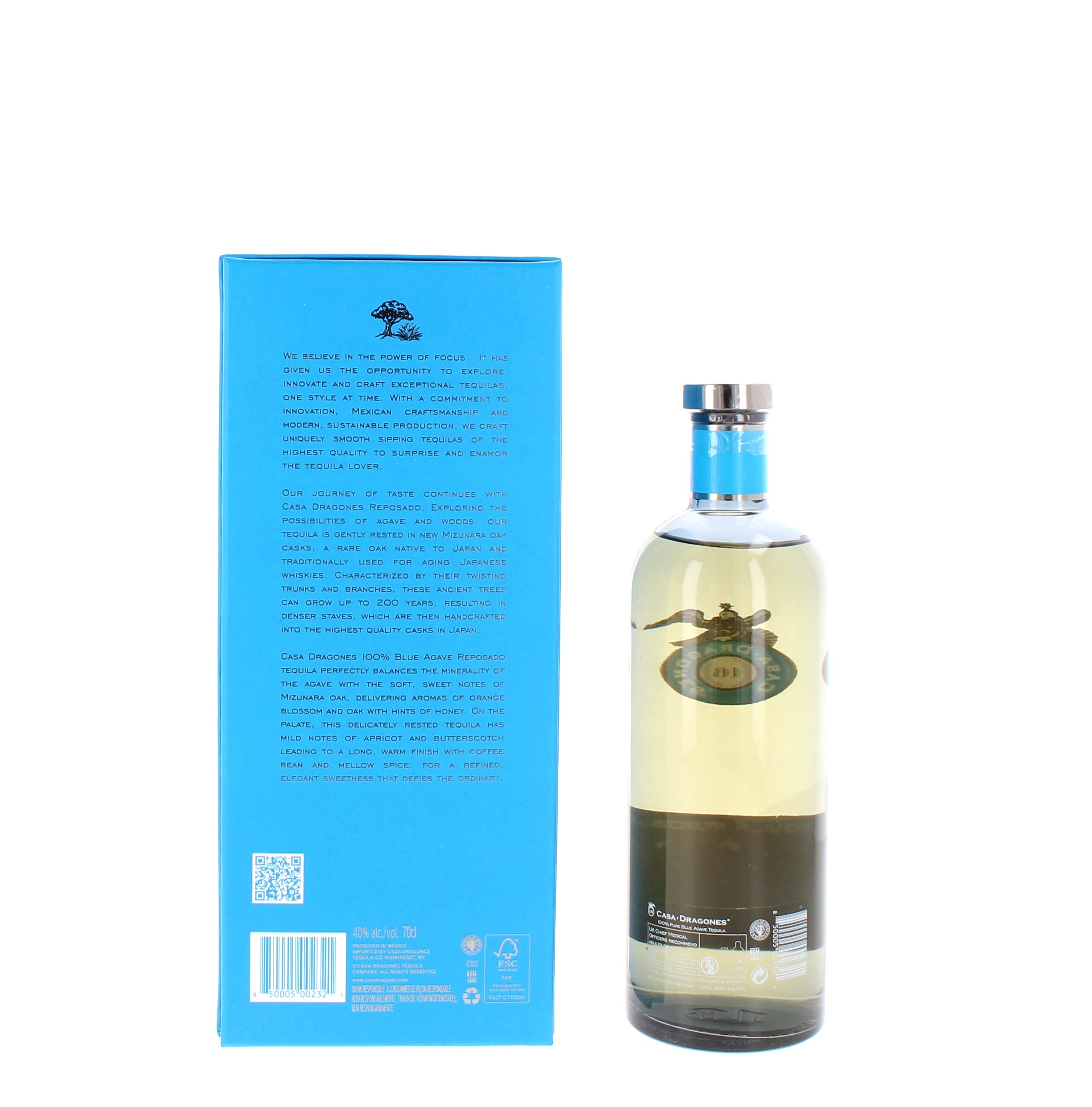 Casa Dragones Reposado Mizunara Tequila (with box) - 70cl 40%