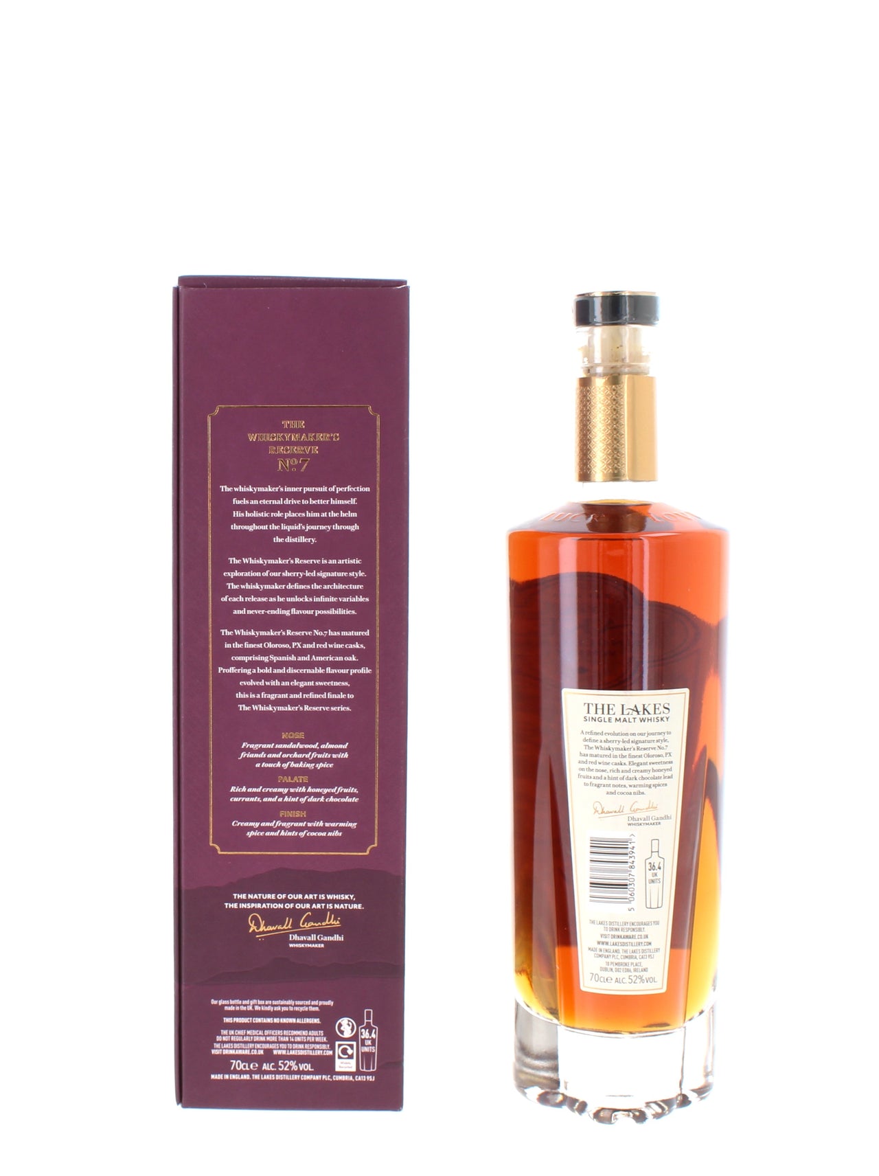 The Lakes - The Whiskymaker's Reserve No.7 Single Malt - 70cl 52%