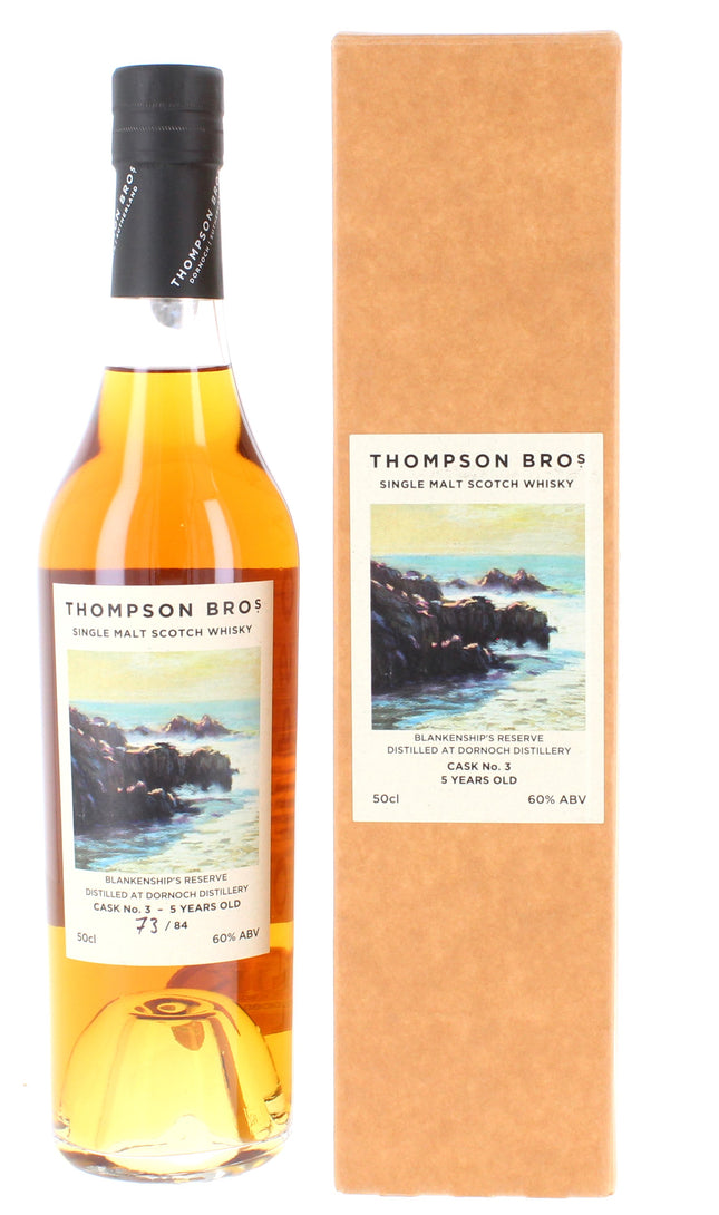 Dornoch 2017  - Thompson Brothers Single Bourbon Cask 5 Year Old #003 50cl 60%