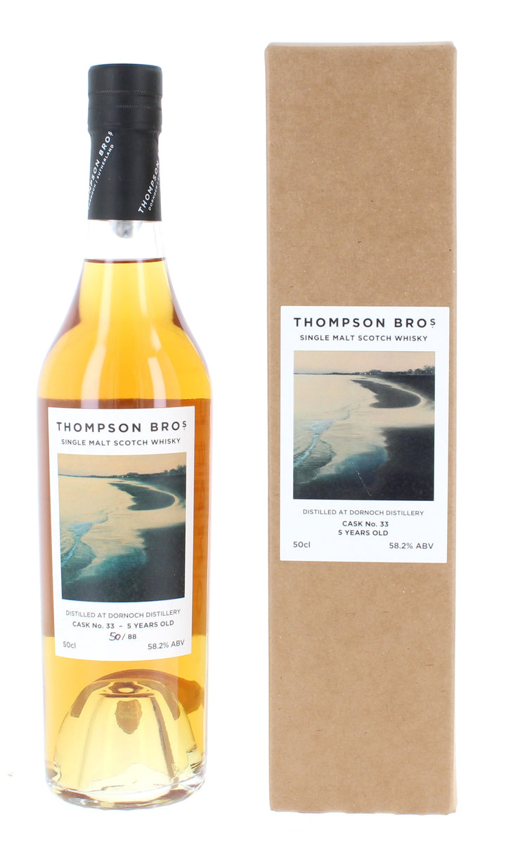 Dornoch 2017  - Thompson Brothers Single Bourbon Cask 5 Year Old #033 50cl 58.2%