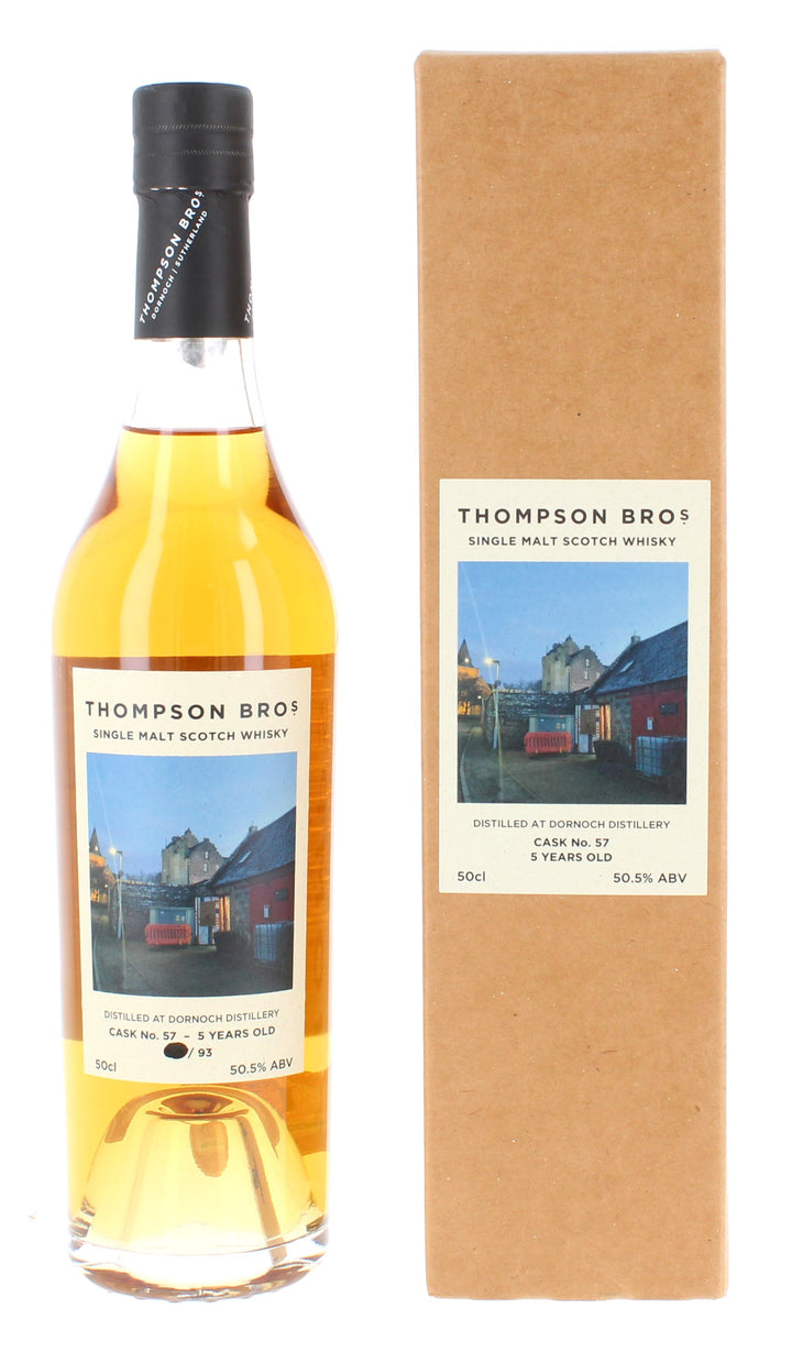 Dornoch 2018  - Thompson Brothers Single Bourbon Cask 5 Year Old #057 50cl 50.5%