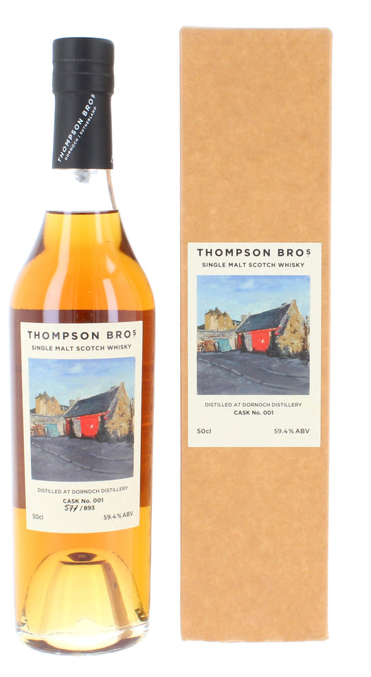 Dornoch 2017 3 Year Old Single Cask #001 Thompson Bros Inaugural Release 50cl 59.4%