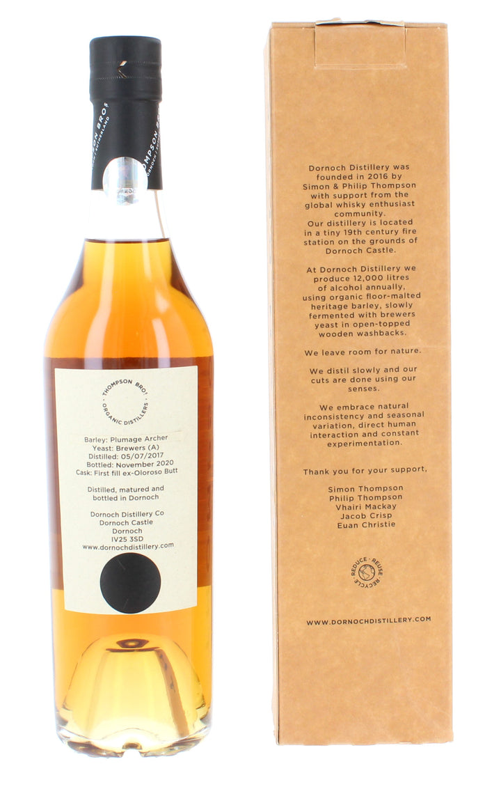 Dornoch 2017 3 Year Old Single Cask #001 Thompson Bros Inaugural Release 50cl 59.4%