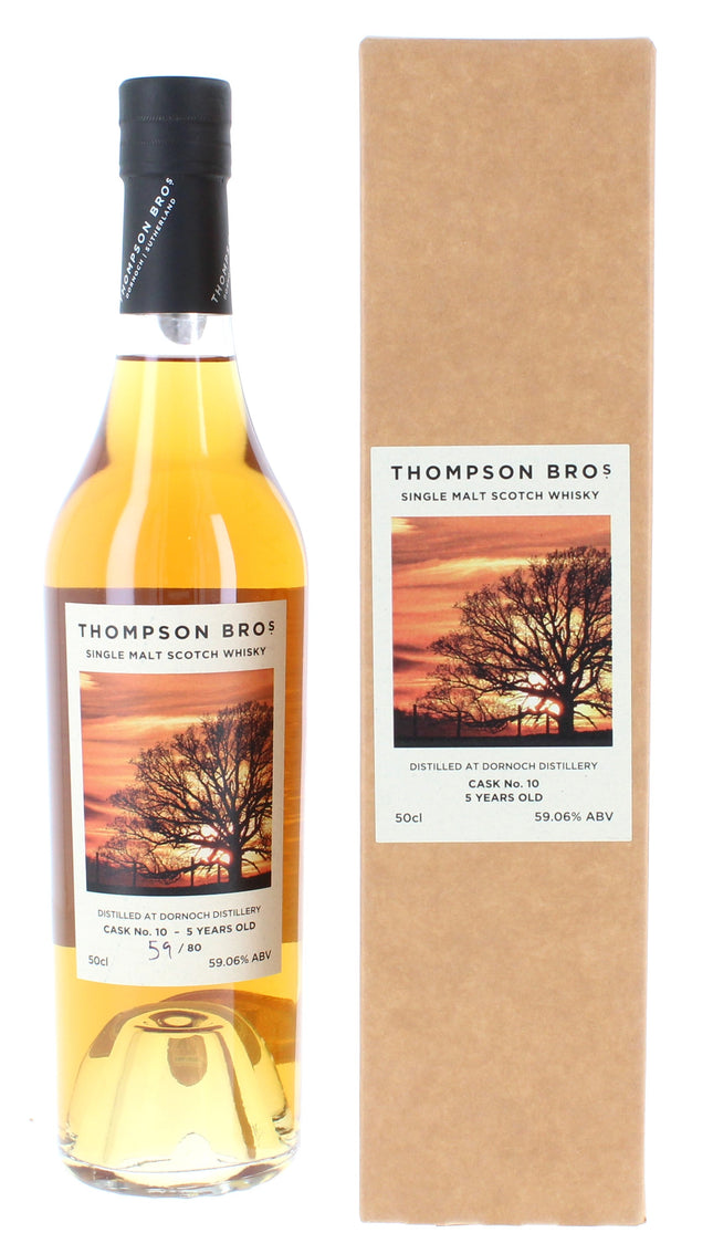 Dornoch 2017  - Thompson Brothers Single Bourbon Cask 5 Year Old #010 50cl 59.06%