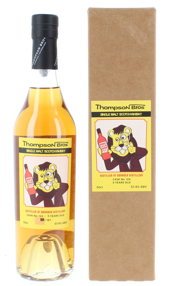 Dornoch 2018  - Thompson Brothers Single Bourbon Cask 5 Year Old #124 50cl 57.4%