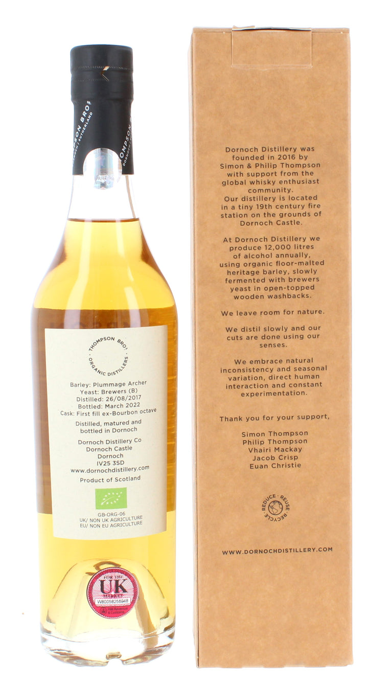 Dornoch 2017  - Thompson Brothers Single Bourbon Cask 4 Year Old #016 50cl 54.2%