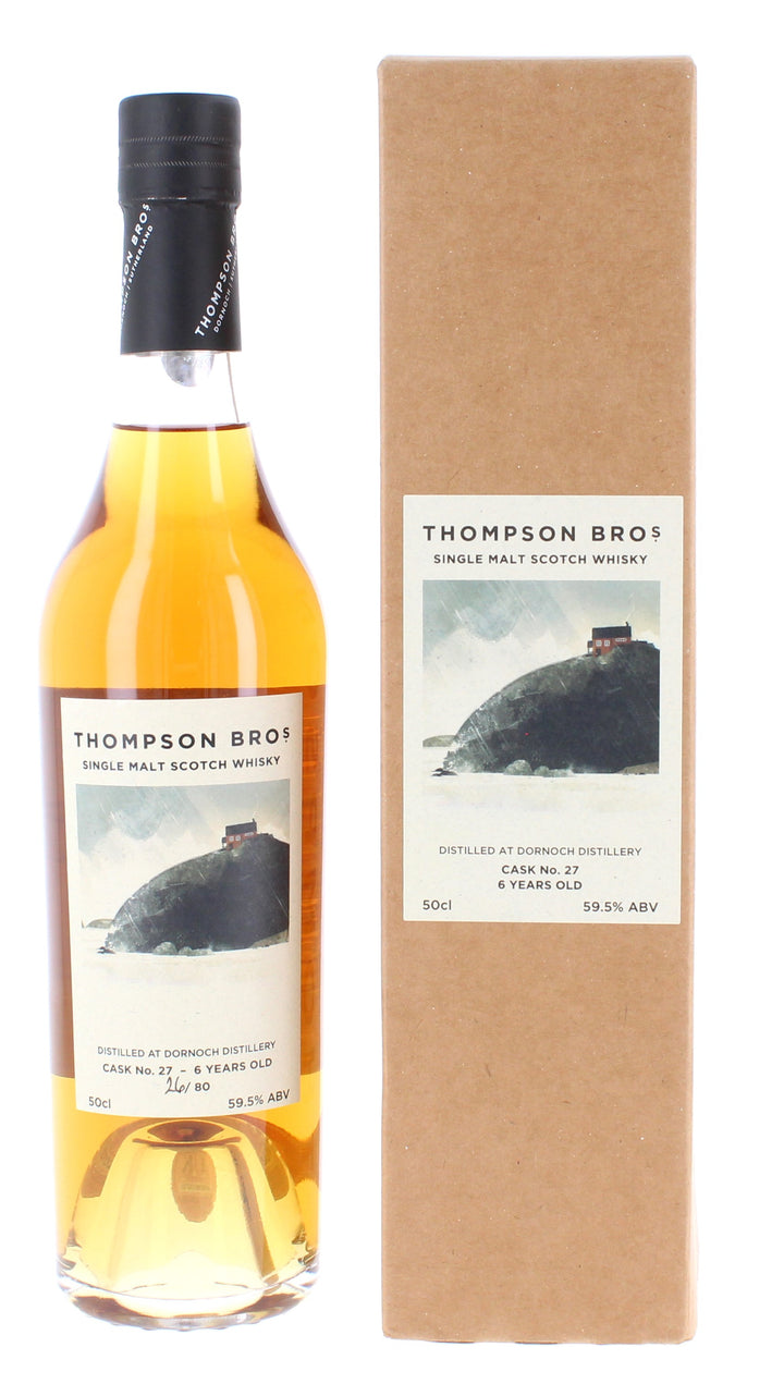 Dornoch 2017  - Thompson Brothers Single Bourbon Cask 6 Year Old #027 50cl 59.5%